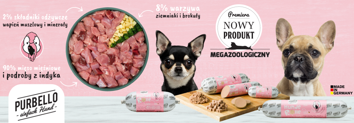 Purbello - kiełbasa z mięsem dla psa!