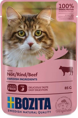 Bozita cat wołowina w sosie saszetka 85g