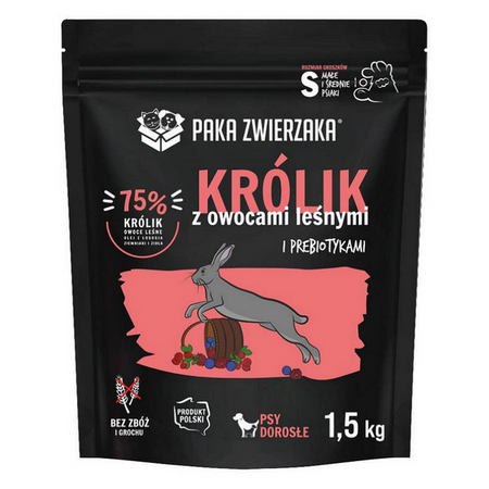 Paka Zwierzaka Seventh Heaven królik i owoce leśne dla psa 1,5 kg
