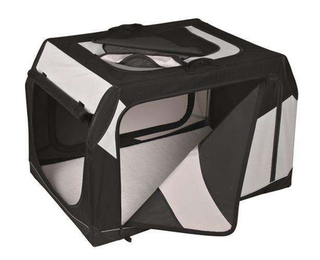 Box transportowy Vario 50, L: 99 × 65 × 71/61 cm, nylon, czarno-szary