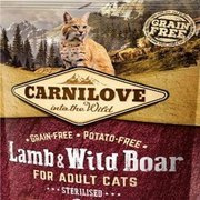 Carnilove lamb&wild sucha karma dla sterylizowanego kota 0,4 kg, 2 kg