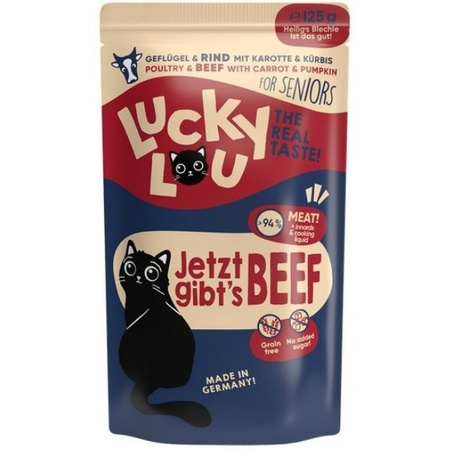 Lucky Lou Lifestage Senior drób i wołowina 125 g
