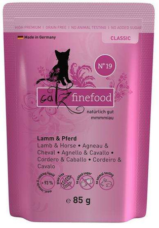 Catz finefood no. 19 jagnięcina konina 85 g