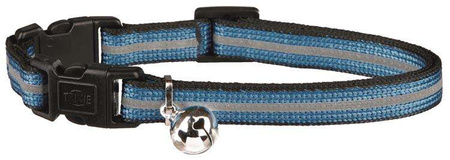 Obroża dla kota z podwójną klamrą, odblaskowa