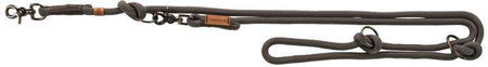 Smycz regulowana BE NORDIC,  L–XL: 2.00 m/o 13 mm, ciemnoszara/brązowa