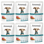 ZESTAW Amanova saszetka dla psa iberyjska wieprzowina 6 x 100 g