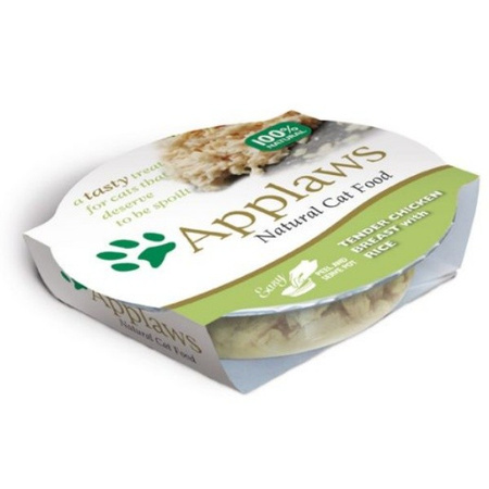 Applaws pierś z kurczaka z ryżem tacka 60 g
