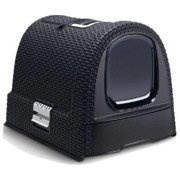 Curver Toaleta z filtrem dla kota grafitowo-biała