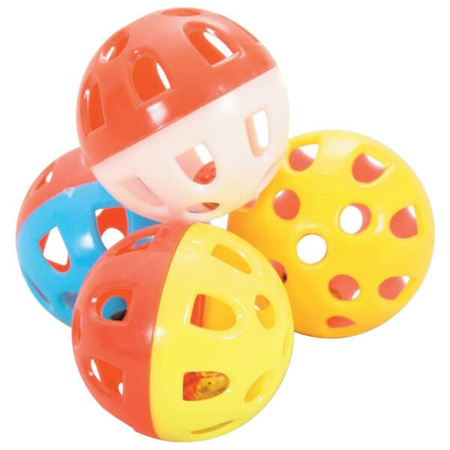 Zolux zestaw 4 kul dla kota śr.3 cm