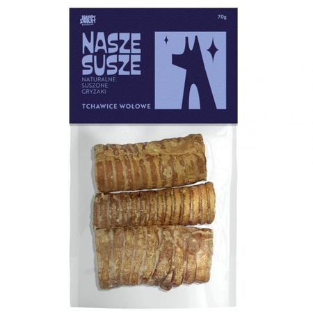 Nasze Susze tchawice wołowe dla psa 10-12 cm 70 g