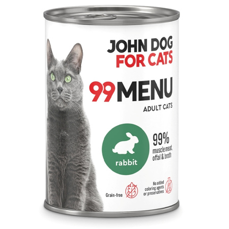 John Dog for Cats 99 Menu królik 400 g