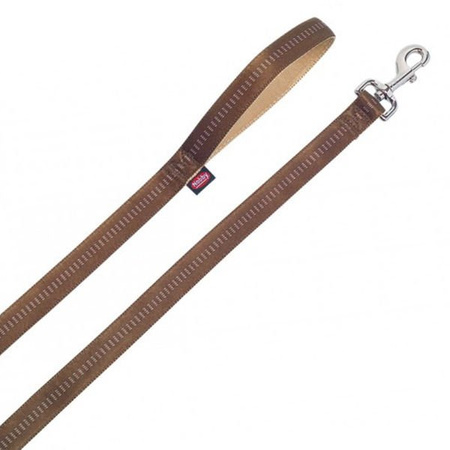 Smycz nobby soft grip 120cm brązowa