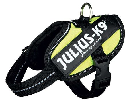 Szelki Julius-K9, rozm.2/L-XL, 71-96 cm, neonowy żółty
