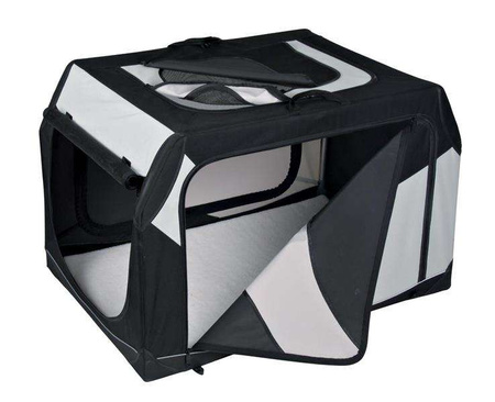 Box transportowy Vario 50, L: 99 × 65 × 71/61 cm, nylon, czarno-szary