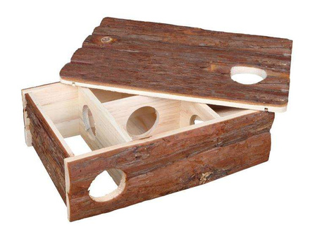 Domek drewniany dla chomika "Leif", 35×11×25 cm
