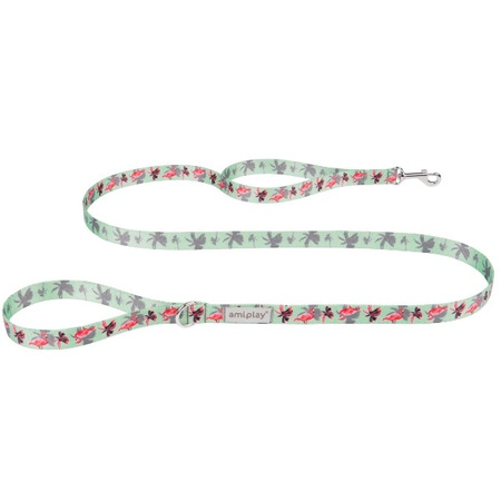 amiplay BeHappy smycz klasyczna Flamingo M