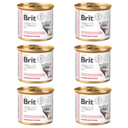 ZESTAW Brit Grain Free Veterinary Diets Hypoallergenic dla kota 6 x 200 g