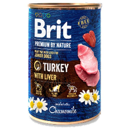 Brit premium by nature turkey with liver 400 g