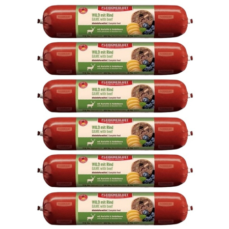 ZESTAW Meatlove Fleischeslust Classic dziczyzna z wołowiną 6 x 400 g