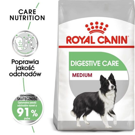 Royal canin medium digestive care karma sucha dla psów dorosłych, ras średnich o wrażliwym przewodzie pokarmowym 3kg