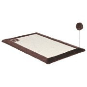 DRAPAK DLA KOTA MATA 70x45cm Z PLUSZEM CIEMNY BRĄZ