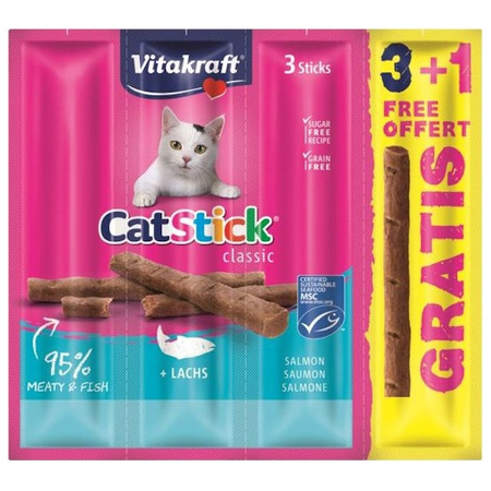 Vitakraft cat stick mini dorsz i czarniak 3 szt.