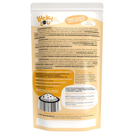 Lucky Lou Lifestage Sterilized drób i wołowina 125 g