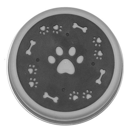 Miska antypoślizgowa z nadrukiem, szara, L (0,7 l)