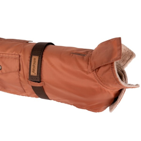 amiplay Bled płaszcz przeciwdeszczowy pomarańczowy dla psa 32 cm