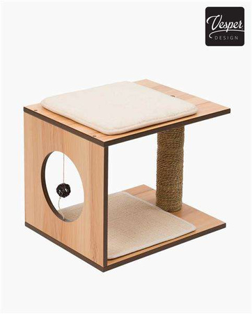 Drapak Catit Vesper V-Stool, 38 x 48 x 13 cm, orzechowy