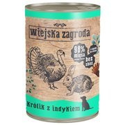 Wiejska zagroda karma królik z indykiem dla psa 200 g, 400 g