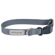amiplay Samba szara obroża regulowana XS