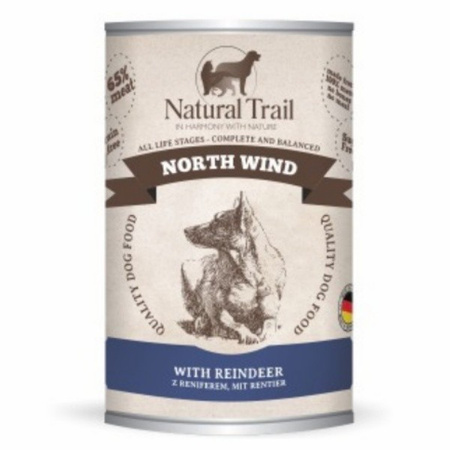 Natural Trail North Wind dla psa renifer 400 g