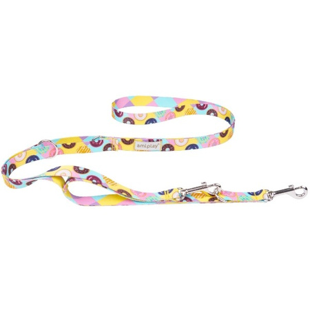 amiplay BeHappy 7in1 smycz regulowana Donut M