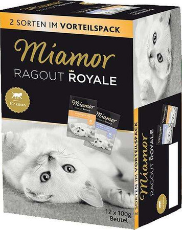 Miamor ragout royale mix galaretka kitten - drób, wołowina saszetki 12x100g