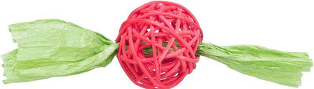 Piłki rattanowe, dla gryzoni/królików, rattan/papier, śr. 4 x 13 cm