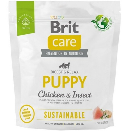 Brit Care Sustainable Puppy kurczak i insekty dla psa 1 kg