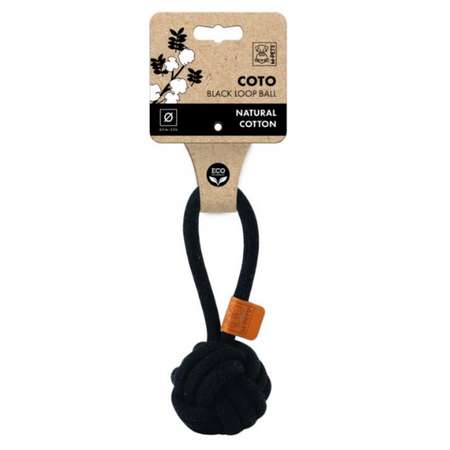 M-Pets bawełniana piłka na rączce dla psa 8 cm