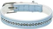 Active Comfort obroża z kryształami górskimi, dla psa, jasnoniebieska, XXS–XS: 17–21 cm/12 mm