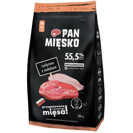 Pan Mięsko cielęcina z indykiem 20 kg