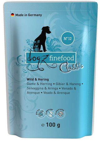 Dogz finefood n. 12 dziczyzna i śledź 100 g