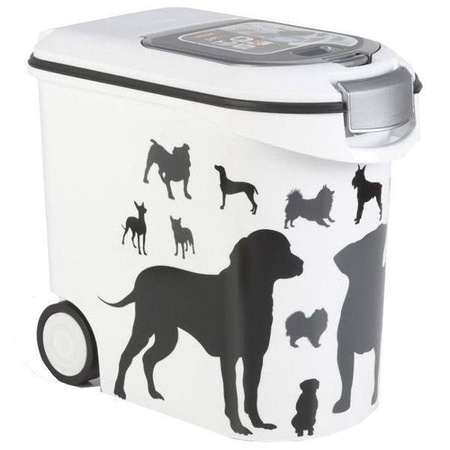 Curver pojemnik na karmę czarno-biały psy 54l / 35l / 4,5l