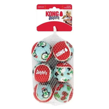 Kong Holiday SqueakAir Balls dla psa M 6 szt.