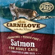 Carnilove salmon sensitive & long hair sucha karma dla kota 0,4 kg, 2 kg