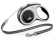 New Comfort, smycz automatyczna dla psa, czarna, S, 8m, linka