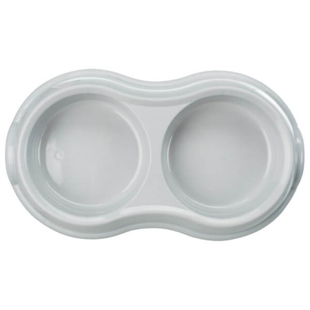 MISKA PLASTIKOWA PODWÓJNA, 2 × 0.2 l/o 11 cm