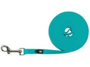Easy life, smycz treningowa, dla psa, morski błękit, taśma parciana z powłoką PVC, M–L: 5 m/13 mm