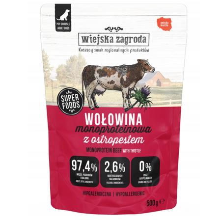 Wiejska Zagroda - Wołowina 500 g - Monoproteinowa