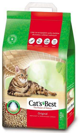 Cat's best original 10 l żwirek dla kota drewniany zbrylający do toalety