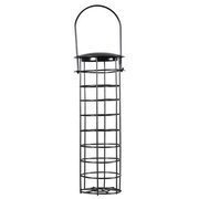 Karmnik na kule tłuszczowe dla ptaków, metalowy, wiszący, 9x9x26cm